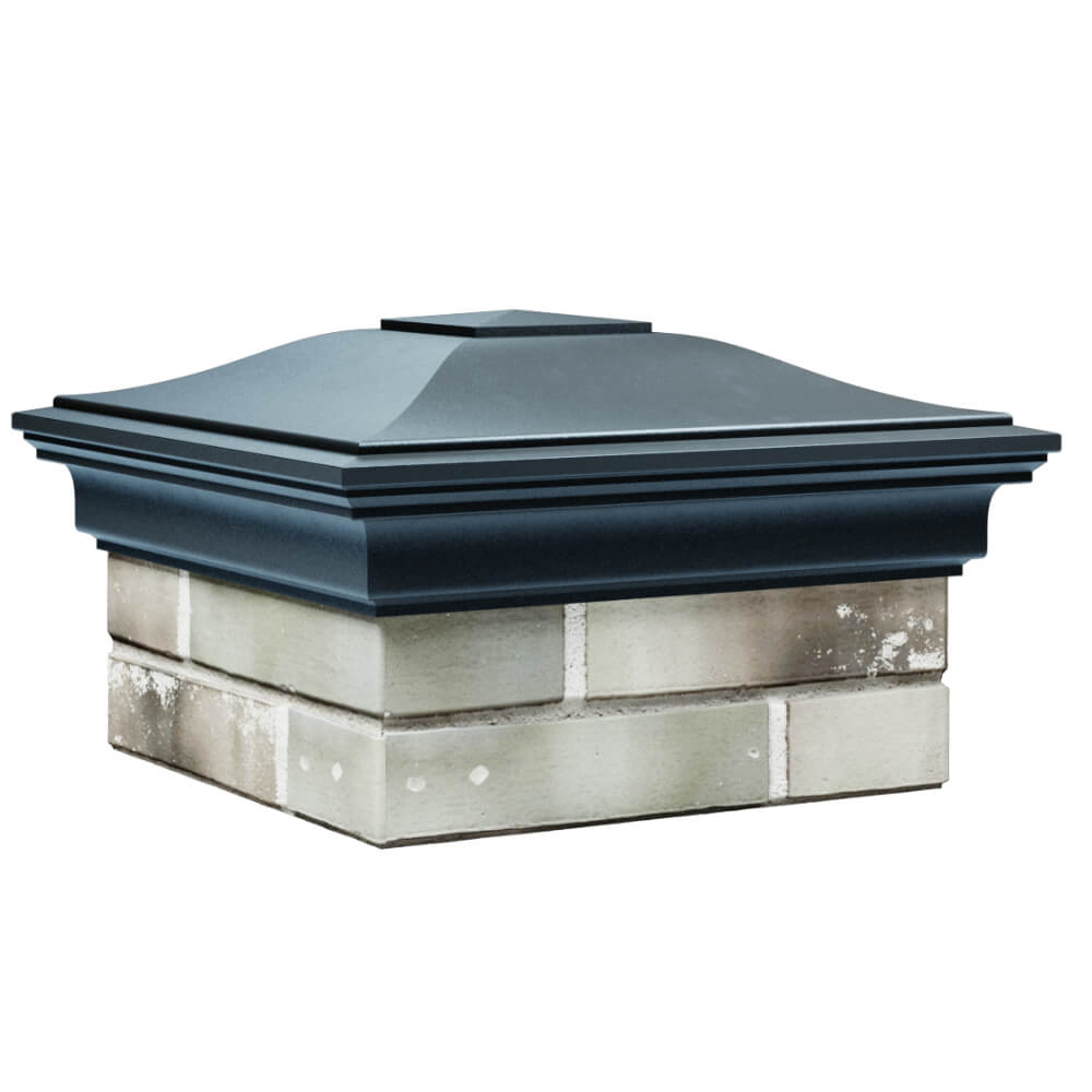 Колпак Zking Монблан Серый на столб 1.5х1.5 кирпича (385х385мм) в Белой Калитве фото