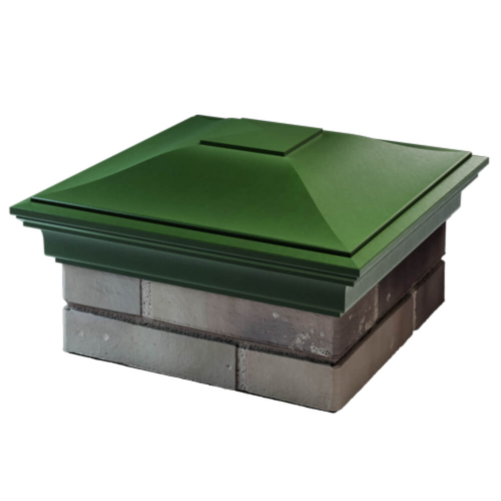 Колпак Zking Монблан Зеленый на столб 1.5х1.5 кирпича (385х385мм) в Белой Калитве фото