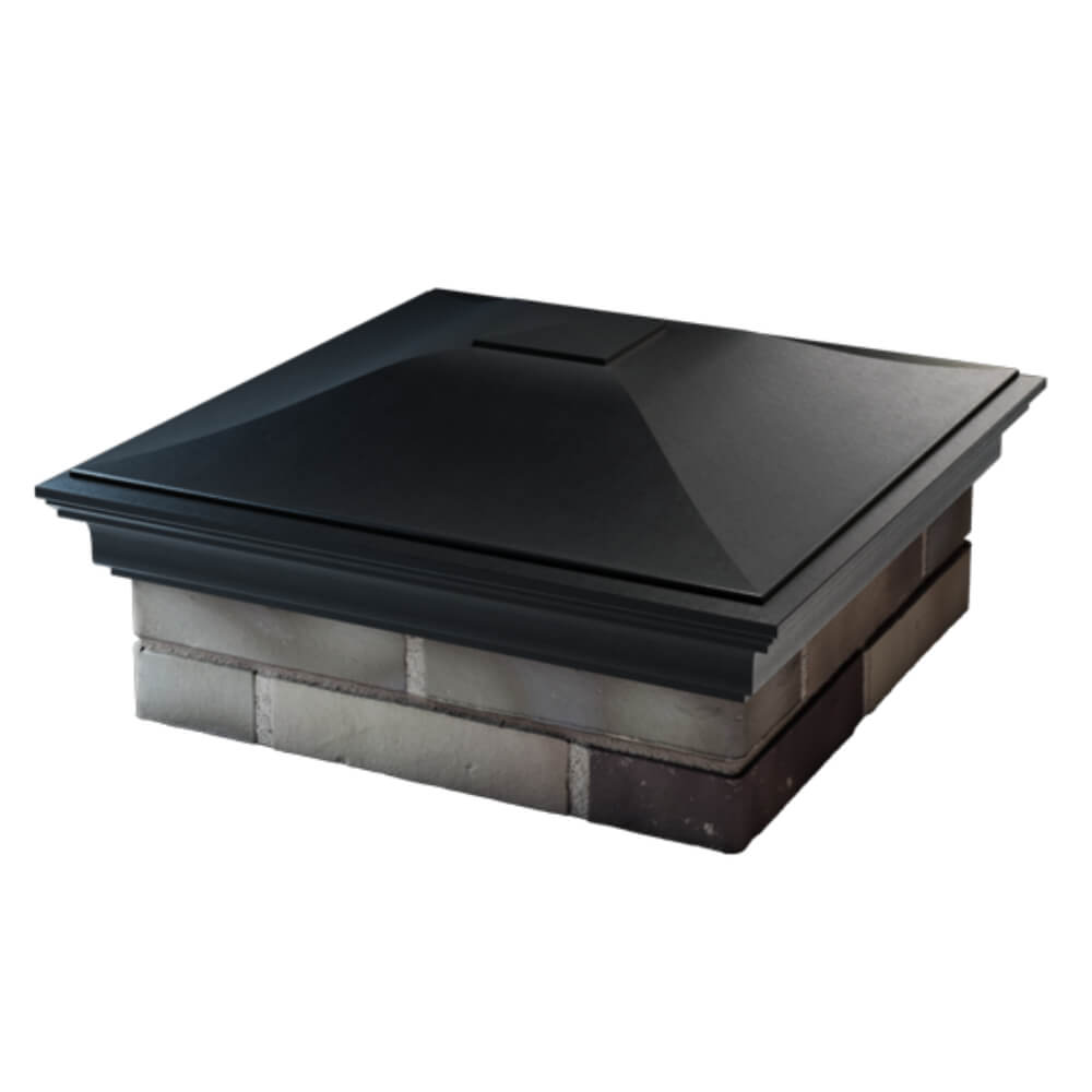 Колпак Zking Монблан Черный на столб 2х2 кирпича (515х515мм) в Белой Калитве фото