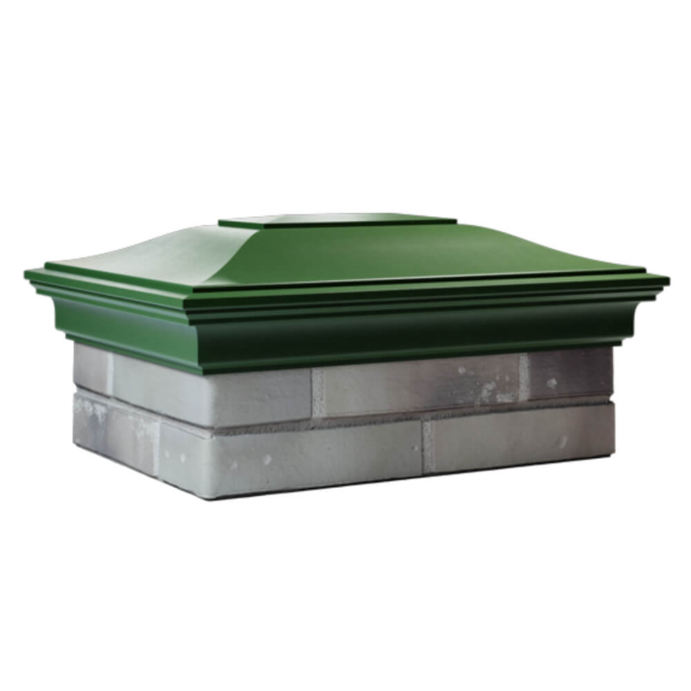 Колпак Zking Монблан Зеленый на столб 2х1.5 кирпича (515х385мм) в Белой Калитве фото