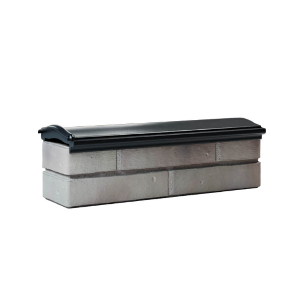 Парапет Zking Монблан Черный посадка на 0.5 кирпича (130мм) Белая Калитва фото