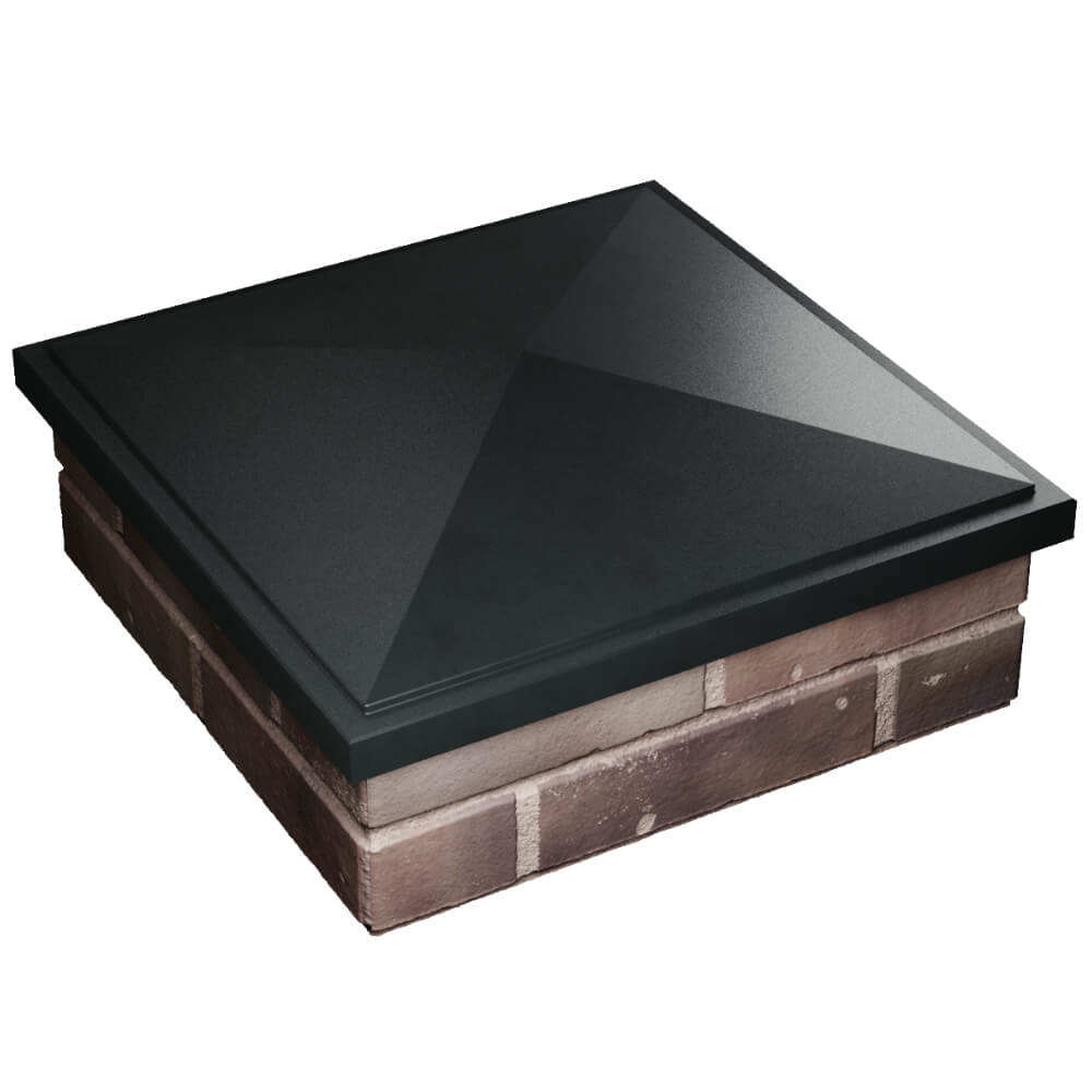 Колпак Zking БонаМоно Черный на столб 2х2 кирпича (515х515, 530х530мм) в Белой Калитве фото