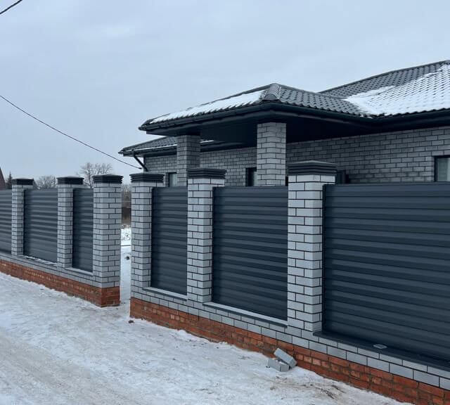 Колпак Zking Бона ХайТек Серый на столб 1.5х1.5 кирпича (385х385мм) в Белой Калитве фото