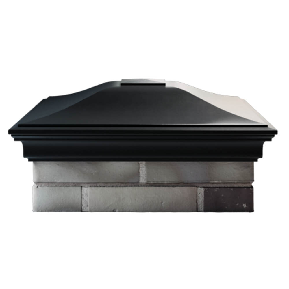 Колпак Zking Монблан Черный на столб 2х2 кирпича (515х515мм) в Белой Калитве фото