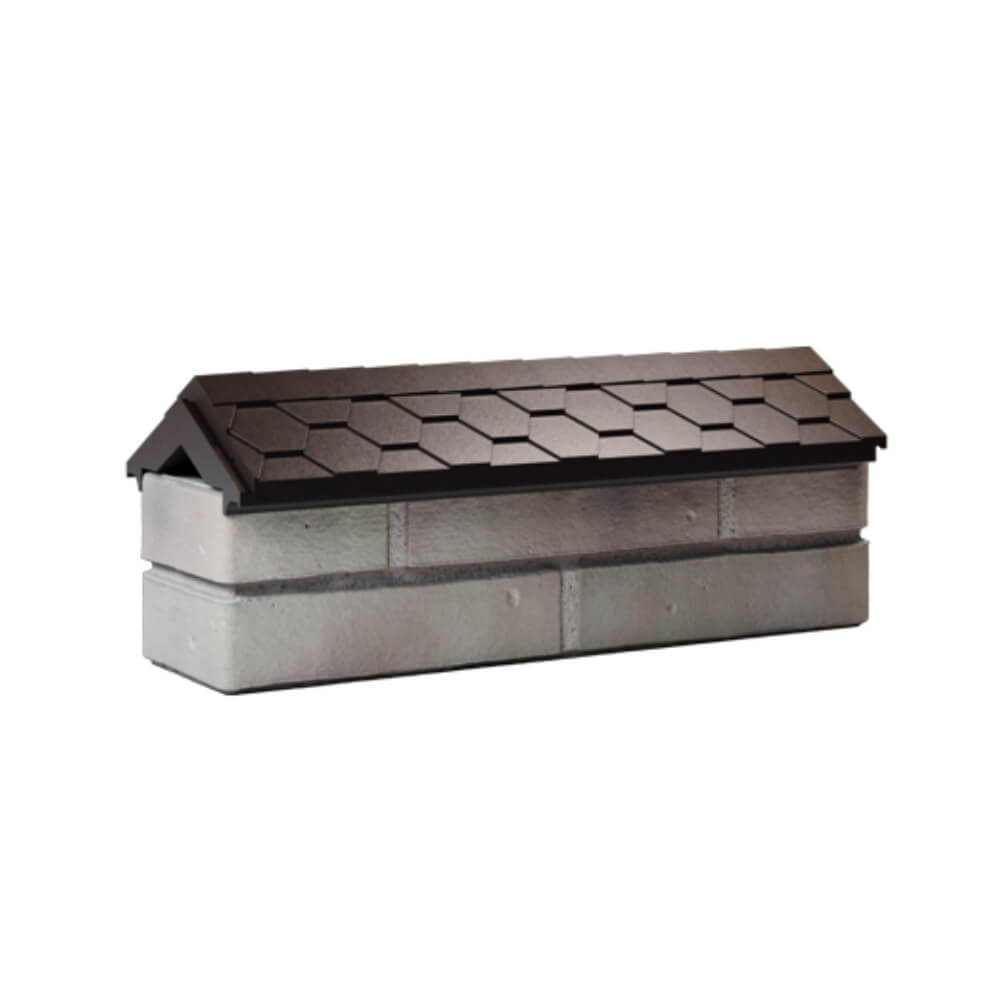 Парапет Zking Эверест Коричневый с посадкой на 0.5 кирпича (130мм) Белая Калитва фото