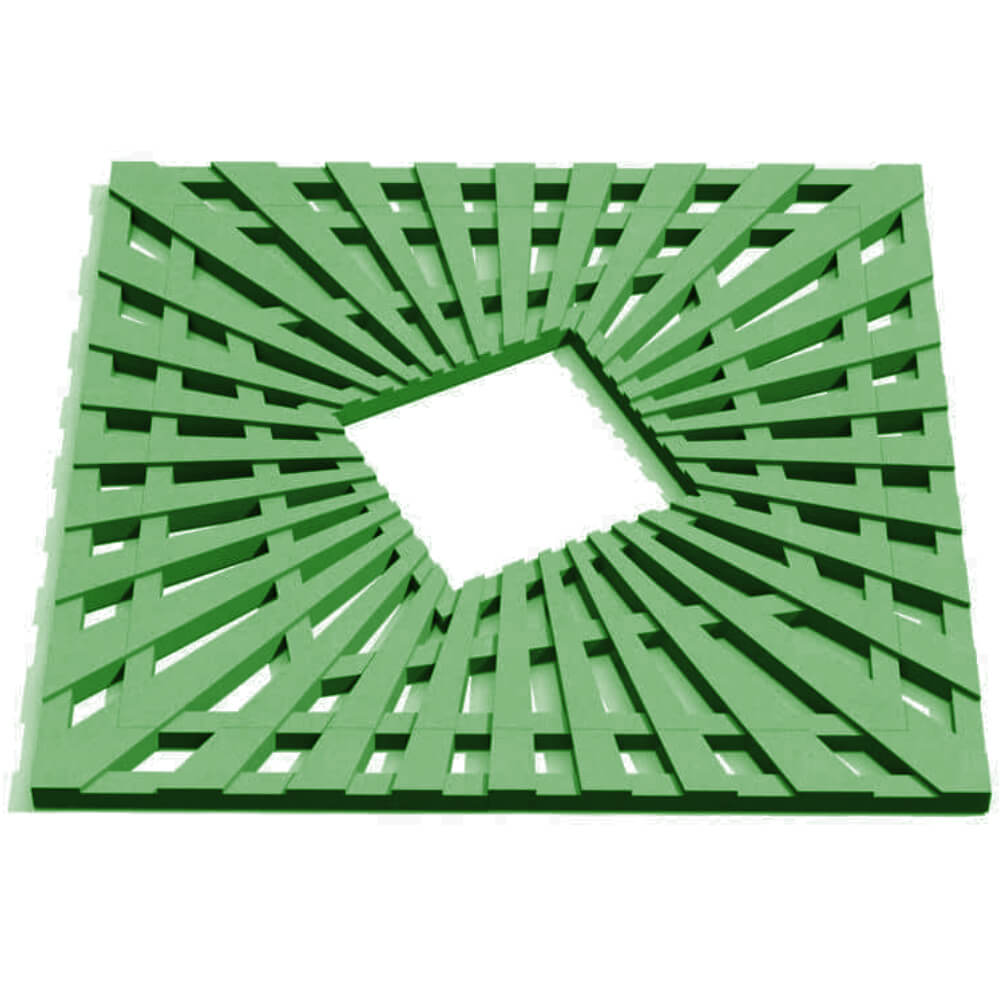 Приствольная решетка для дерева ZKING ATMOSPHERE 1.2х1.2м Зеленая Белая Калитва фото