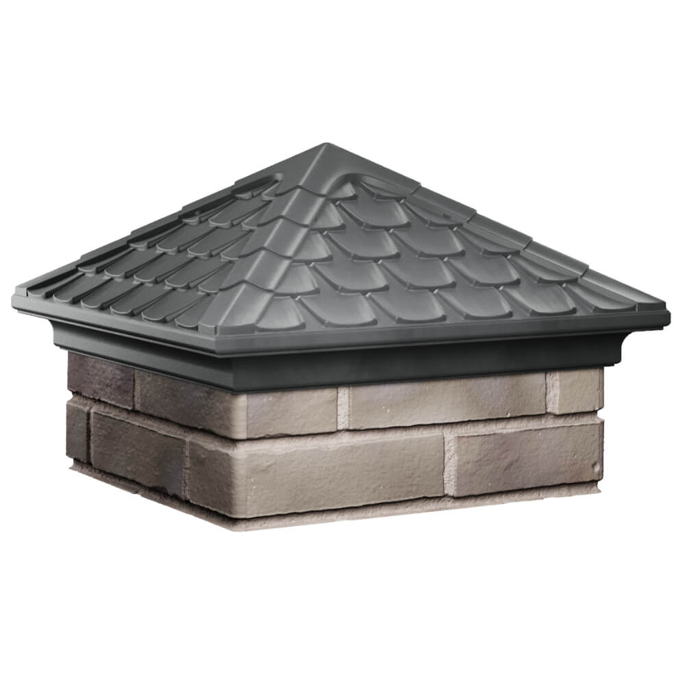 Колпак Zking Эльбрус Серый на столб 1.5х1.5 кирпича (385х385мм) в Белой Калитве фото