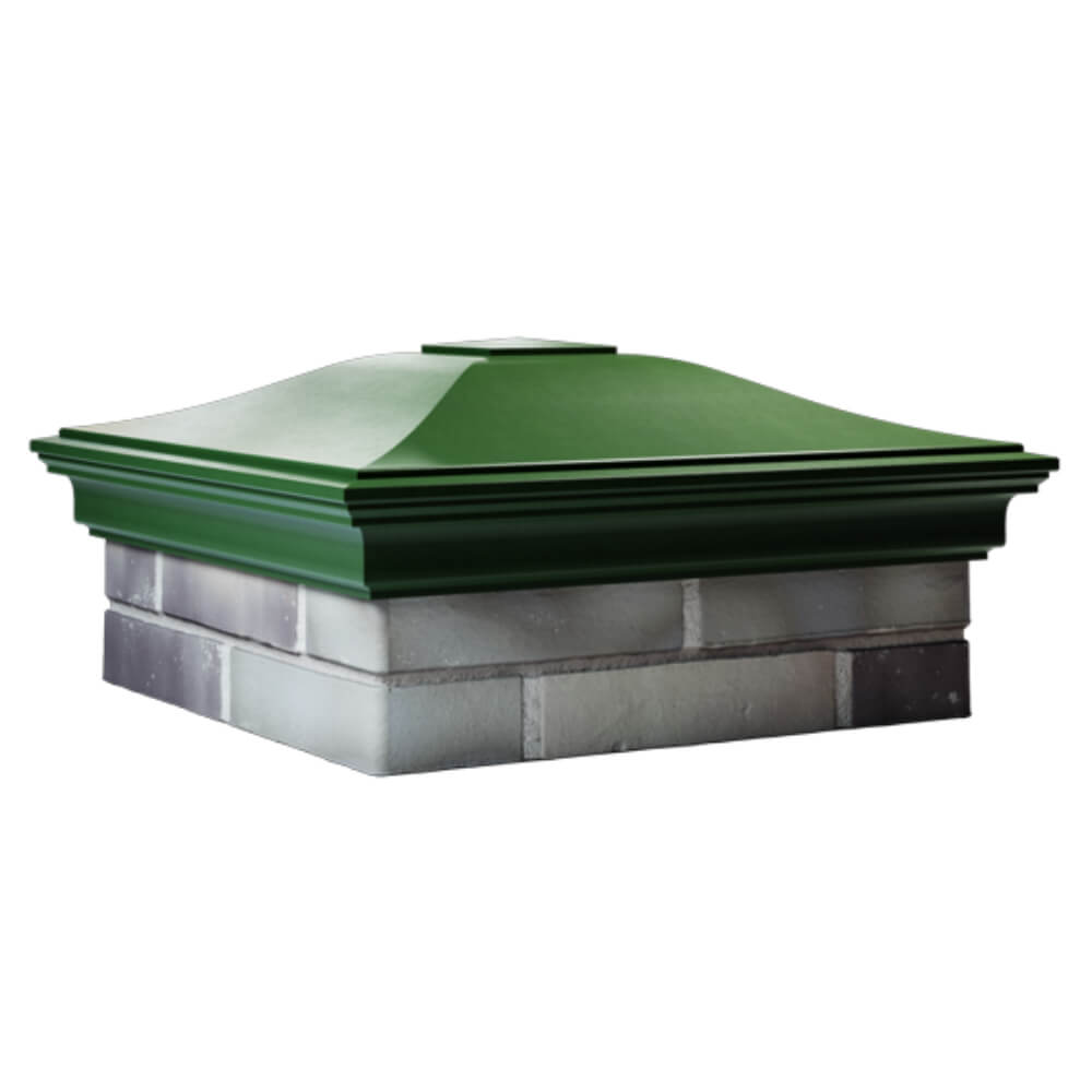 Колпак Zking Монблан Зеленый на столб 2х2 кирпича (515х515мм) в Белой Калитве фото