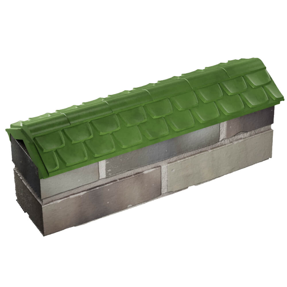 Парапет Zking Эльбрус Зеленый с посадкой на 0.5 кирпича (130мм) в Белой Калитве фото